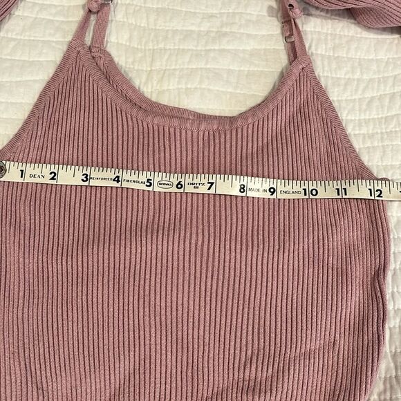 House of Harlow 1960 Two Piece Dress Shrug Set Sweater Truffle Pink S - Picture 6 of 11